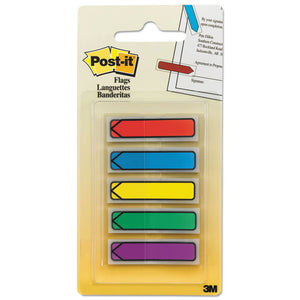 Arrow 1-2" Page Flags, Blue-green-purple-red-yellow, 20-color, 100-pack