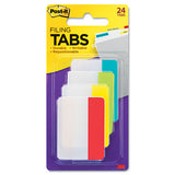 Tabs, 1-5-cut Tabs, Assorted Colors, 2" Wide, 24-pack
