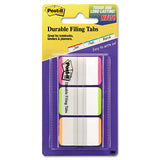 1" Tabs, 1-5-cut Tabs, Lined, Assorted Brights, 1" Wide, 66-pack