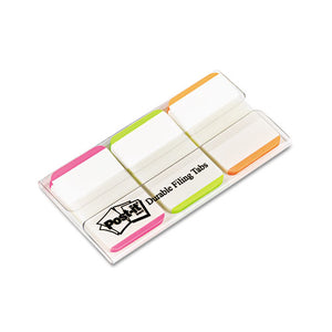 1" Tabs, 1-5-cut Tabs, Lined, Assorted Brights, 1" Wide, 66-pack