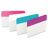 Tabs, 1-5-cut Tabs, Assorted Pastels, 2" Wide, 24-pack