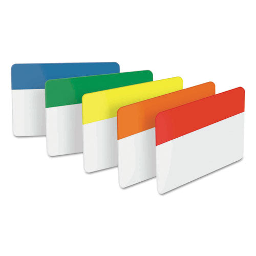 Tabs, 1-5-cut Tabs, Assorted Primary Colors, 2