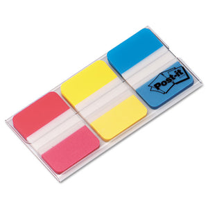1" Tabs, 1-5-cut Tabs, Assorted Primary Colors, 1" Wide, 66-pack