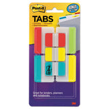 Tabs Value Pack, 1-5-cut And 1-3-cut Tabs, Assorted Colors, 1" And 2" Wide, 114-pack
