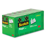 Magic Tape Refill, 1" Core, 0.75" X 36 Yds, Clear, 6-pack