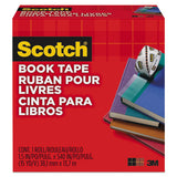 Book Tape, 3" Core, 4" X 15 Yds, Clear