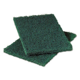 Commercial Heavy Duty Scouring Pad 86, 6" X 9", Green, 12-pack, 3 Packs-carton
