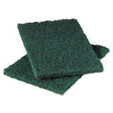 Commercial Heavy Duty Scouring Pad 86, 6" X 9", Green, 12-pack, 3 Packs-carton