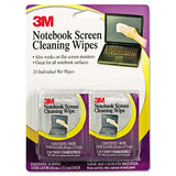 Notebook Screen Cleaning Wet Wipes, Cloth, 7 X 4, White, 24-pack