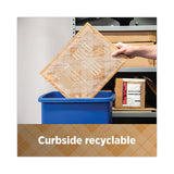 Curbside Recyclable Padded Mailer, #0, Self-adhesive Closure, 7 X 11.25, Natural Kraft, 100-carton