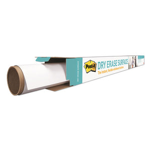 Dry Erase Surface With Adhesive Backing, 48" X 36", White