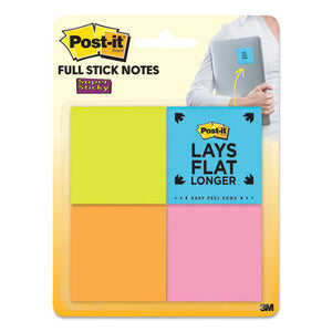 Full Adhesive Notes, 2 X 2, Assorted Rio De Janeiro Colors, 25-sheet, 8-pack