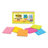 Full Stick Notes, 3 X 3, Assorted Rio De Janeiro Colors, 25 Sheets-pad, 4-pack