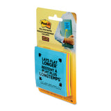 Full Stick Notes, 3 X 3, Assorted Rio De Janeiro Colors, 25 Sheets-pad, 4-pack