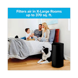 Tower Room Air Purifier For Extra Large Room, 370 Sq Ft Room Capacity, Black