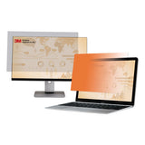 Gold Frameless Privacy Filter For 15.6" Widescreen Laptop, 16:9 Aspect Ratio