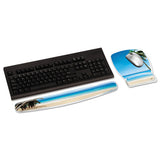 Fun Design Clear Gel Mouse Pad Wrist Rest, 6 4-5 X 8 3-5 X 3-4, Beach Design