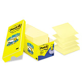 Original Canary Yellow Pop-up Refill Cabinet Pack, 3 X 3, 90-sheet, 18-pack
