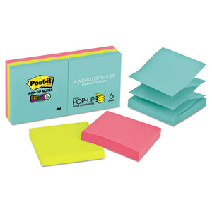 Pop-up 3 X 3 Note Refill, Miami, 90-pad, 6 Pads-pack