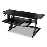 Precision Standing Desk, 35.4" X 22.2" X 6.2" To 20", Black