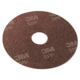 Surface Preparation Pad, 17" Diameter, Maroon, 10-carton