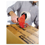 Pistol Grip Packaging Tape Dispenser, 3" Core, Metal, Red