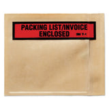 Top Print Self-adhesive Packing List Envelope, 4.5 X 5.5, Clear, 1,000-box
