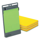 Xl Notes With Holder, Green-orange-yellow, 4.5" X 6.75", 25 Sheets-pad, 9 Pads-pack
