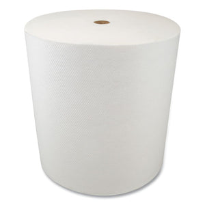 Valay Proprietary Tad Roll Towels, 1-ply, 7.5" X 550 Ft, White, 6 Rolls-carton
