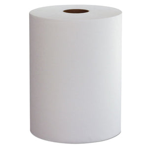 10 Inch Roll Towels, 1-ply, 10" X 800 Ft, White, 6 Rolls-carton