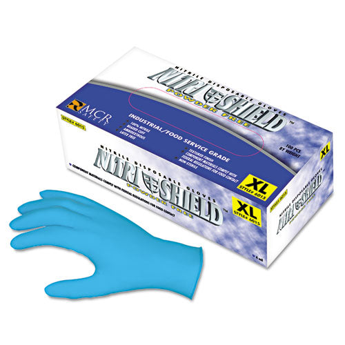 Disposable Nitrile Gloves, Large, 4 Mil, Powder-free, 100-box
