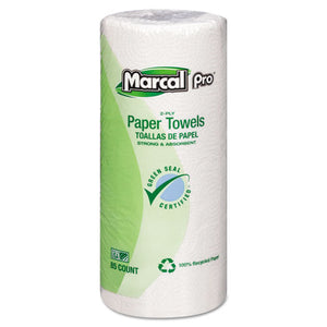 Perforated Kitchen Towels, White, 2-ply, 9"x11", 85 Sheets-roll, 30 Rolls-carton
