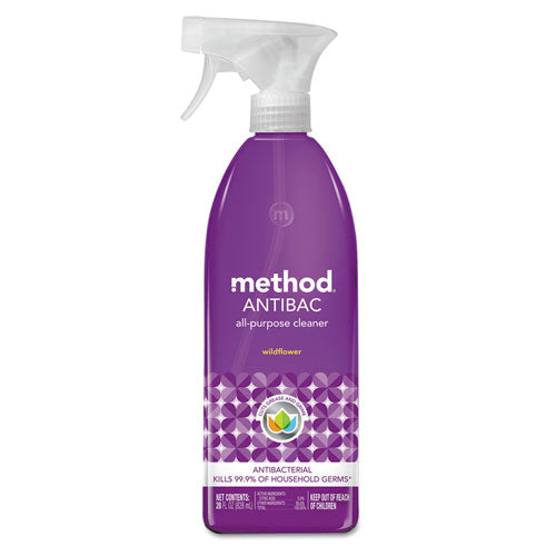Antibac All-purpose Cleaner, Wildflower, 28 Oz Spray Bottle, 8-carton