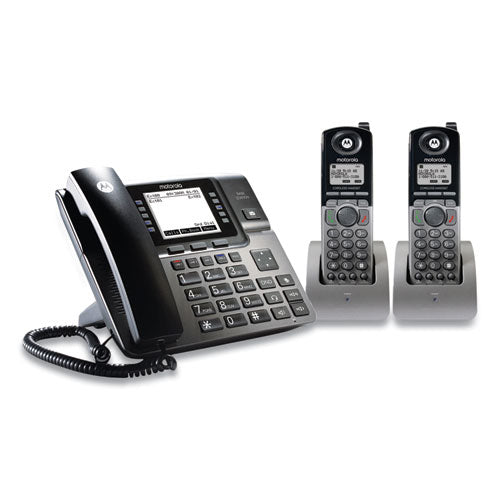 Unison 1-4 Line Wireless Phone System Bundle, 2 Additional Cordless Handsets