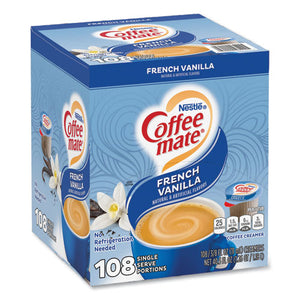 Liquid Coffee Creamer, French Vanilla, 0.38 Oz Mini Cup, 108/carton