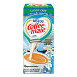 Liquid Coffee Creamer, Sugar-free French Vanilla, 0.38 Oz Mini Cups, 50-box, 4 Boxes-carton, 200 Total-carton