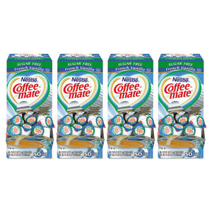 Liquid Coffee Creamer, Sugar-free French Vanilla, 0.38 Oz Mini Cups, 50-box, 4 Boxes-carton, 200 Total-carton