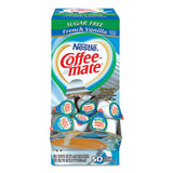 Liquid Coffee Creamer, Sugar-free French Vanilla, 0.38 Oz Mini Cups, 50-box, 4 Boxes-carton, 200 Total-carton