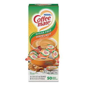 Liquid Coffee Creamer, Sugar-free Hazelnut, 0.38 Oz Mini Cups, 50-box