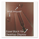 Leatherette Document Frame, 8-1-2 X 11, Burgundy, Pack Of Two