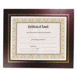 Leatherette Document Frame, 8-1-2 X 11, Burgundy, Pack Of Two