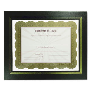 Leatherette Document Frame, 8-1-2 X 11, Black, Pack Of Two