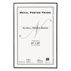 Metal Poster Frame, Plastic Face, 24 X 36, Black