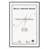 Metal Poster Frame, Plastic Face, 24 X 36, Black