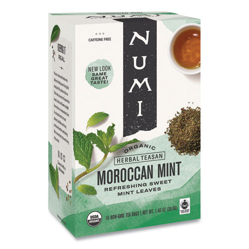 Organic Teas And Teasans, 1.4 Oz, Moroccan Mint, 18-box