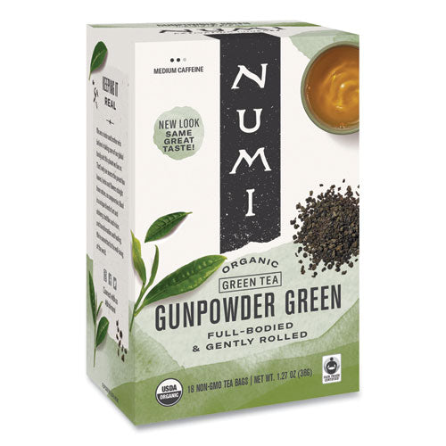 Organic Teas And Teasans, 1.27 Oz, Gunpowder Green, 18-box