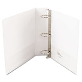 Economy Round Ring View Binder, 3 Rings, 2" Capacity, 11 X 8.5, White