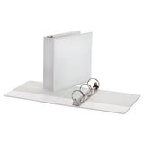 Economy Round Ring View Binder, 3 Rings, 3" Capacity, 11 X 8.5, White