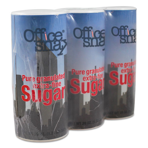 Reclosable Canister Of Sugar, 20 Oz, 3-pack