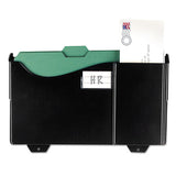 Grande Central Wall Filing System, Four Pockets, 16 5-8 X 4 3-4 X 23 1-4, Black